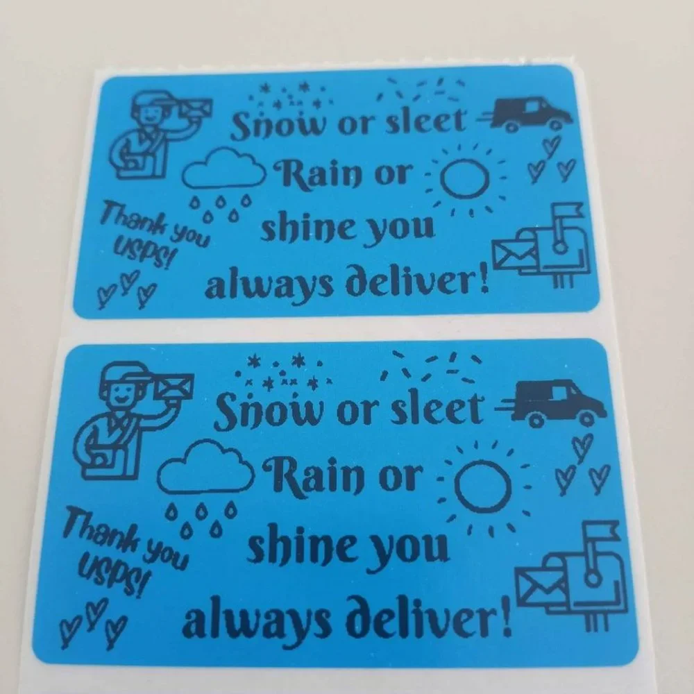 💙100 Thanks USPS- Shipping Labels Thermal Packaging Stickers 2.25